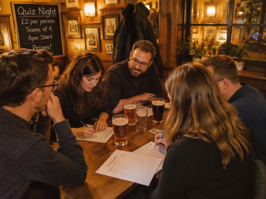 Quiz night at the pub